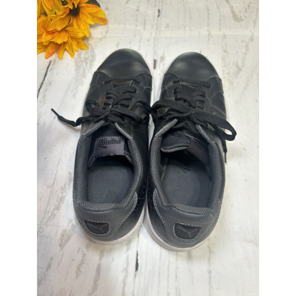 Puma Loafers Mens Size 7 Black Leather Low Top Sneakers Shoes (b)‎ - Picture 4 of 5